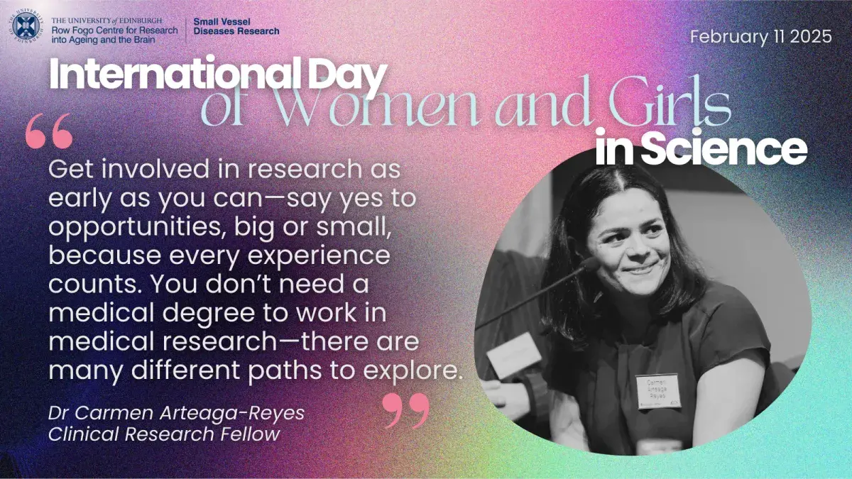 “Get involved in research as early as you can—say yes to opportunities, big or small, because every experience counts. You don’t need a medical degree to work in medical research—there are many different paths to explore.” - Dr Carmen Arteaga-Reyes Clinical Research Fellow