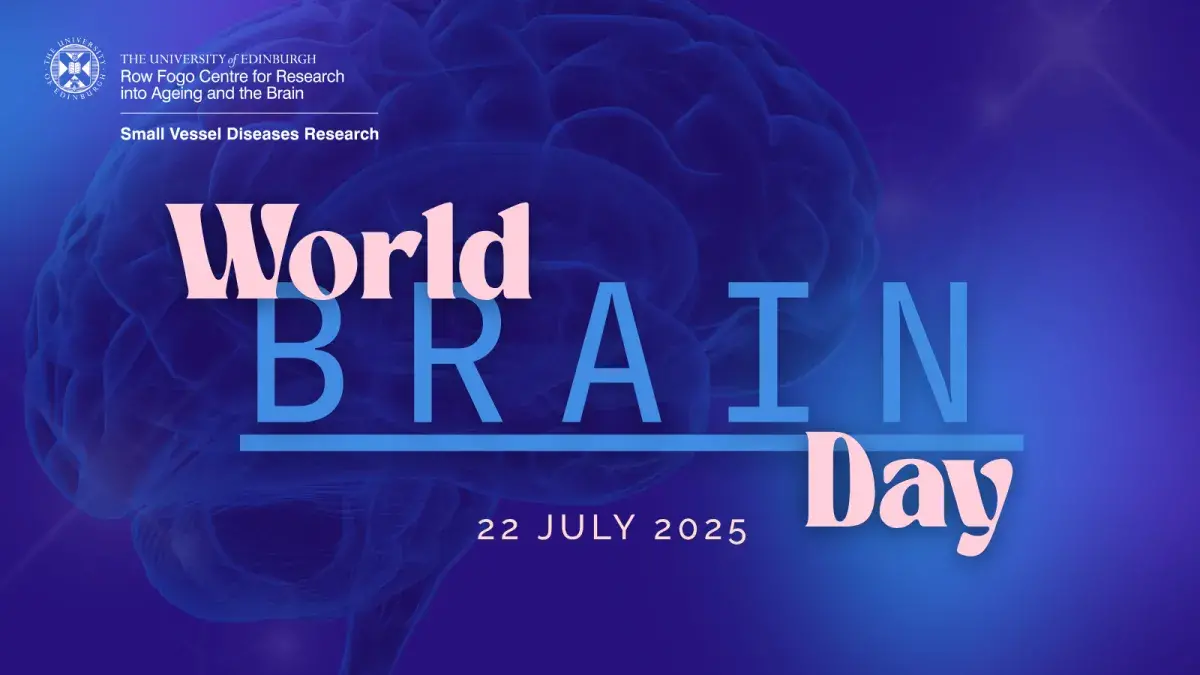 World Brain Day - text on blue background