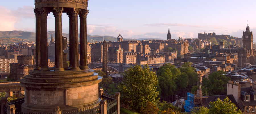 Beautiful photo of Edinburgh from Calton Hill