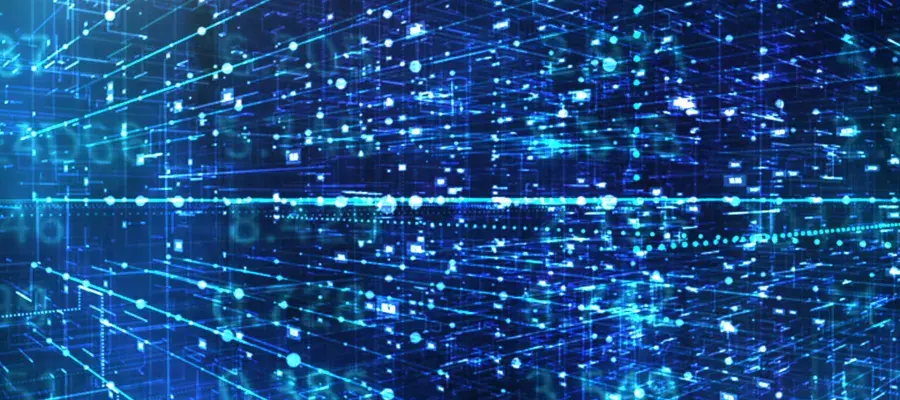 Blue abstract data