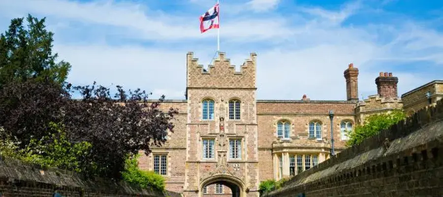 Beautiful view of Jesus College Cambridge