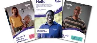 Photograph of three Stroke booklets
