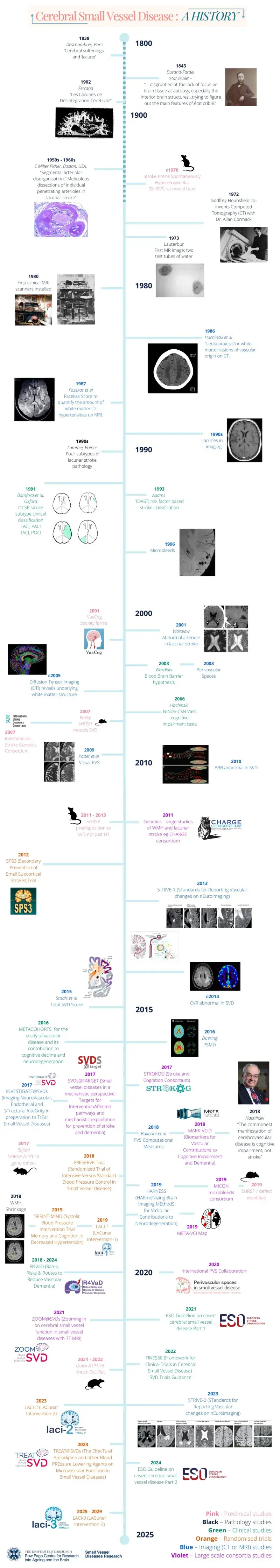 Cerebral Small Vessel Disease Historical Timeline