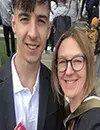 Aneta and her son, Dominik