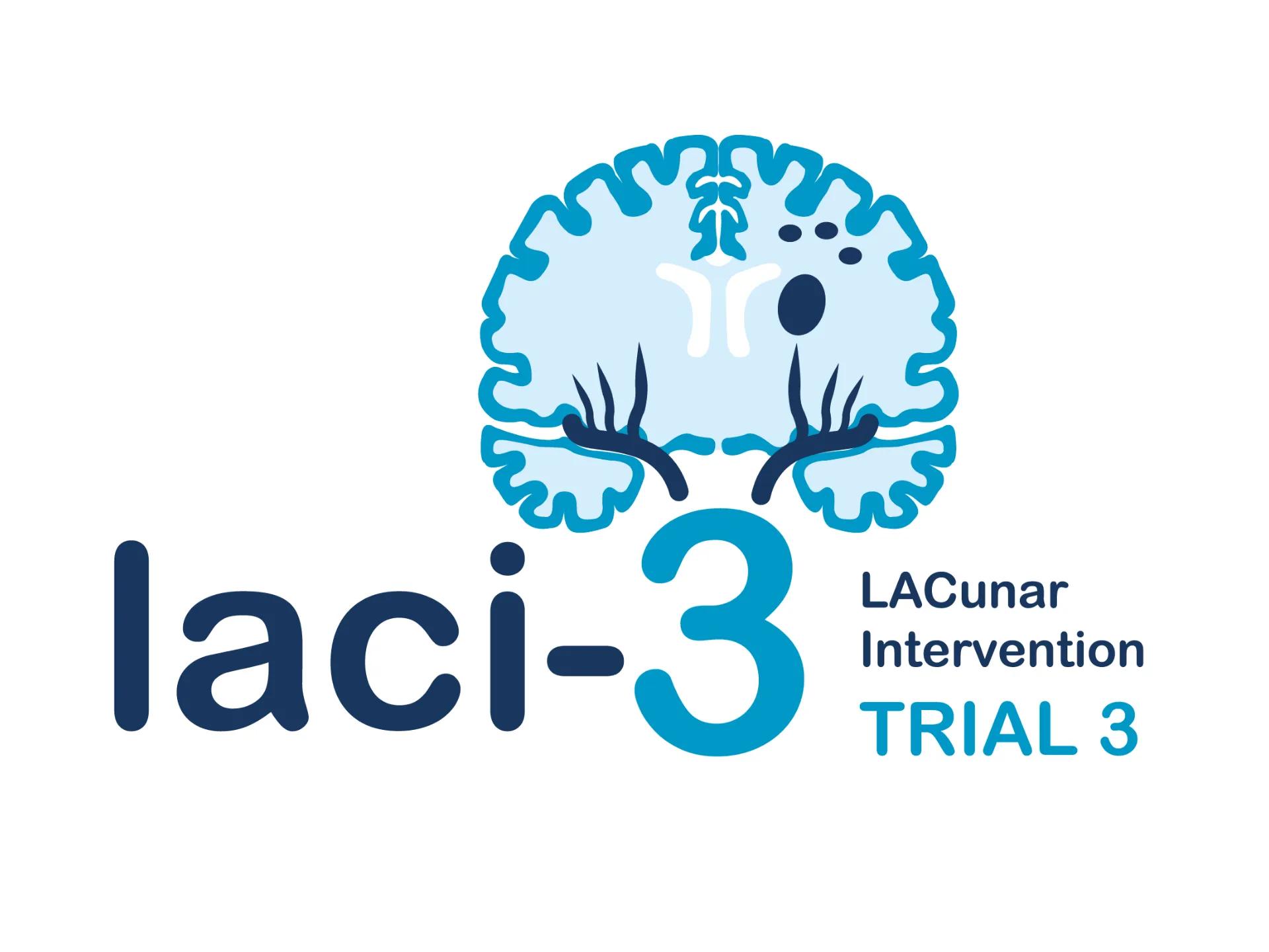 Blue and White LACI-3 Logo