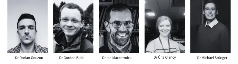 Dorian Gouzou, Gordon Blair, Ian Maccormick, Una Clancy, michael Stringer