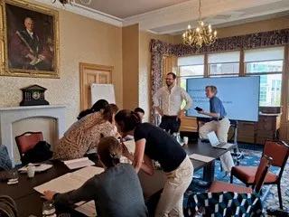 participants working together