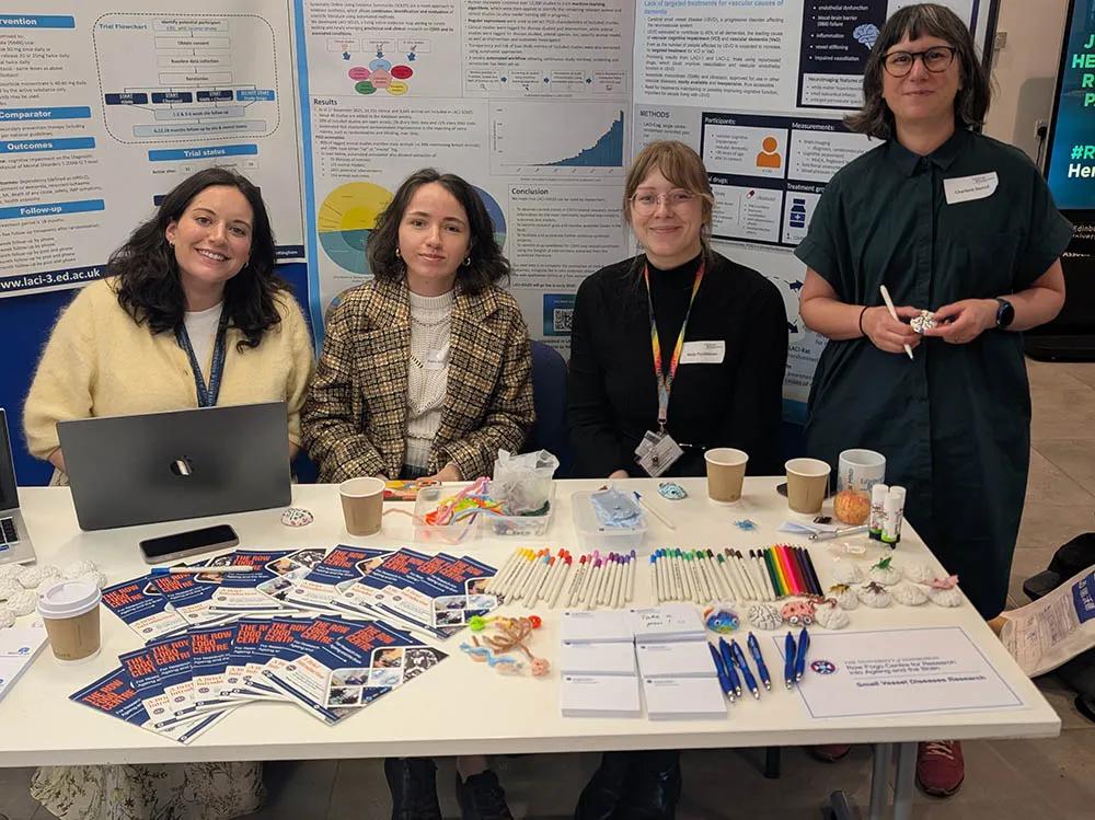 Group of staff at Row Fogo stand Neuroscience Day 2026