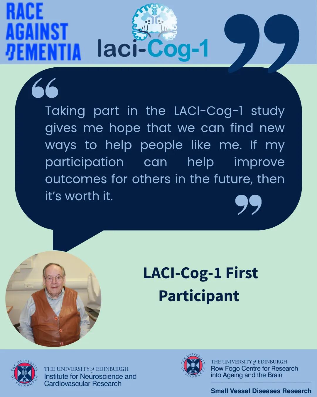 LACI-Cog-1 Patient Quote