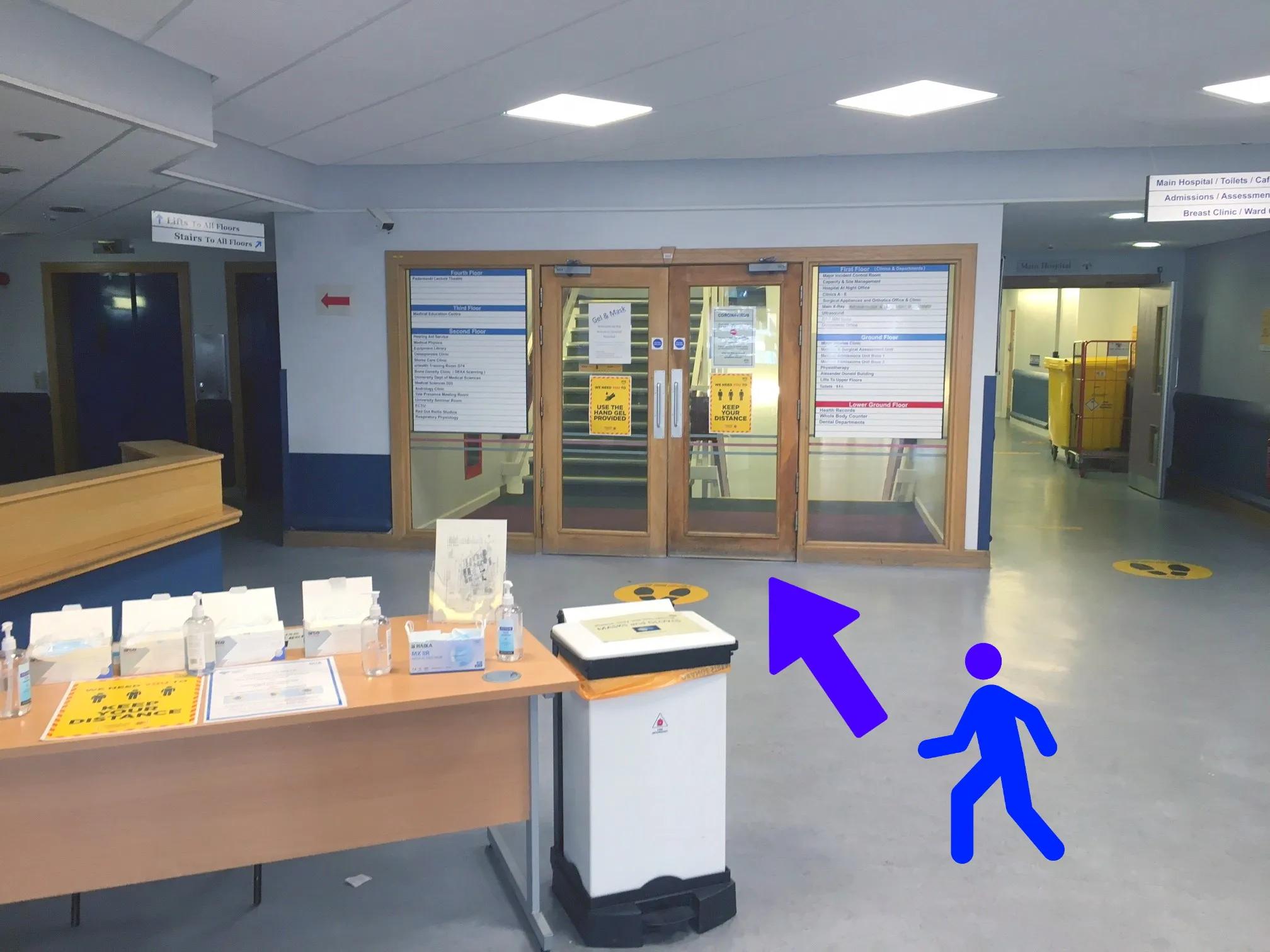 Western General Hospital Outpatients Department Foyer Stairwell