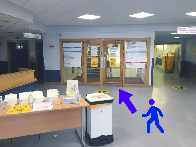 Western General Hospital Outpatients Department Foyer Stairwell
