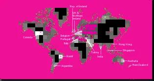 world map showing FOOD trial locations