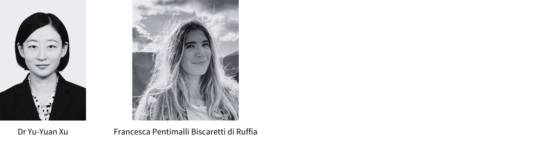 Dr Yu-Yuan Xu; Francesca Pentimalli Biscaretti di Ruffia